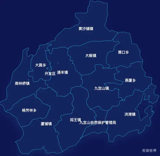 echarts咸宁市通山县geoJson地图点击弹出自定义弹窗